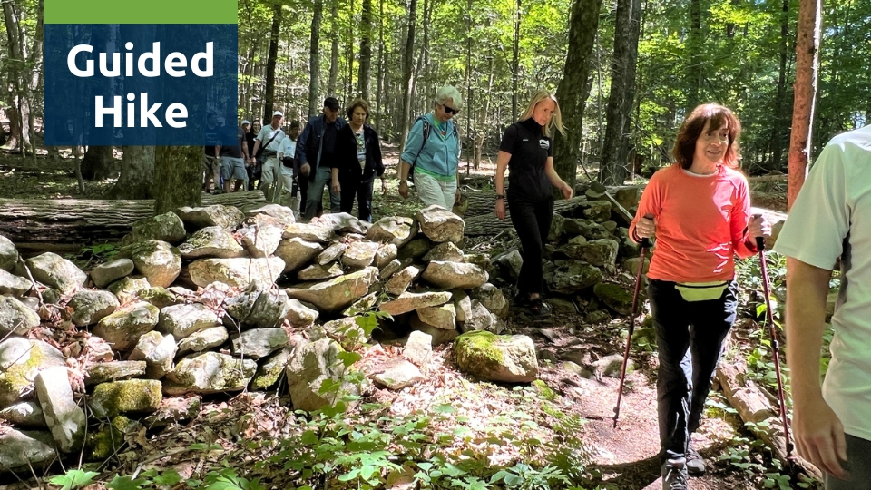 Guided hike at Birch Rocks Preserve.